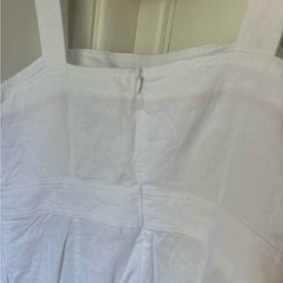 Boden white linen fit and flare dress size 10 - Picture 5 of 6